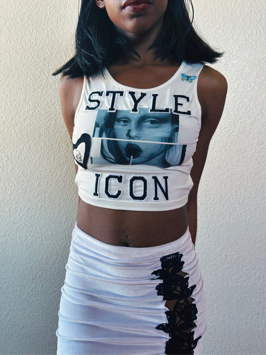 Style Icon Crop top🩵